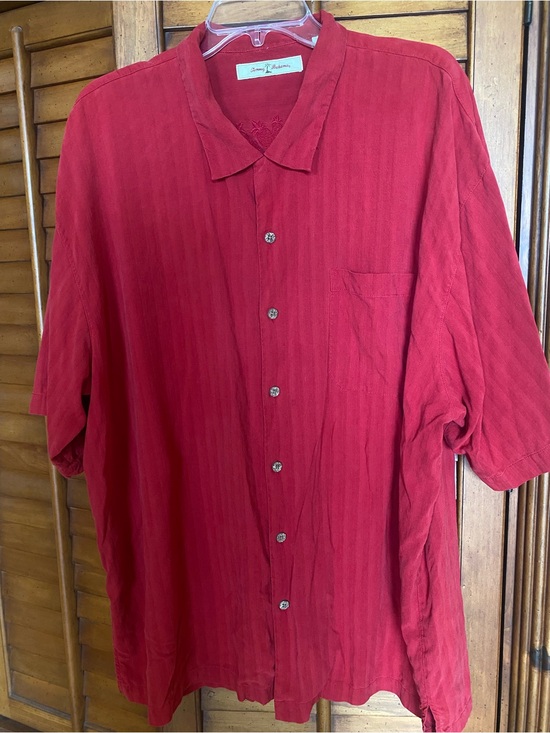 Tommy Bahama Other - Tommy Bahama Crimson Short-Sleeve Button-Down Shirt